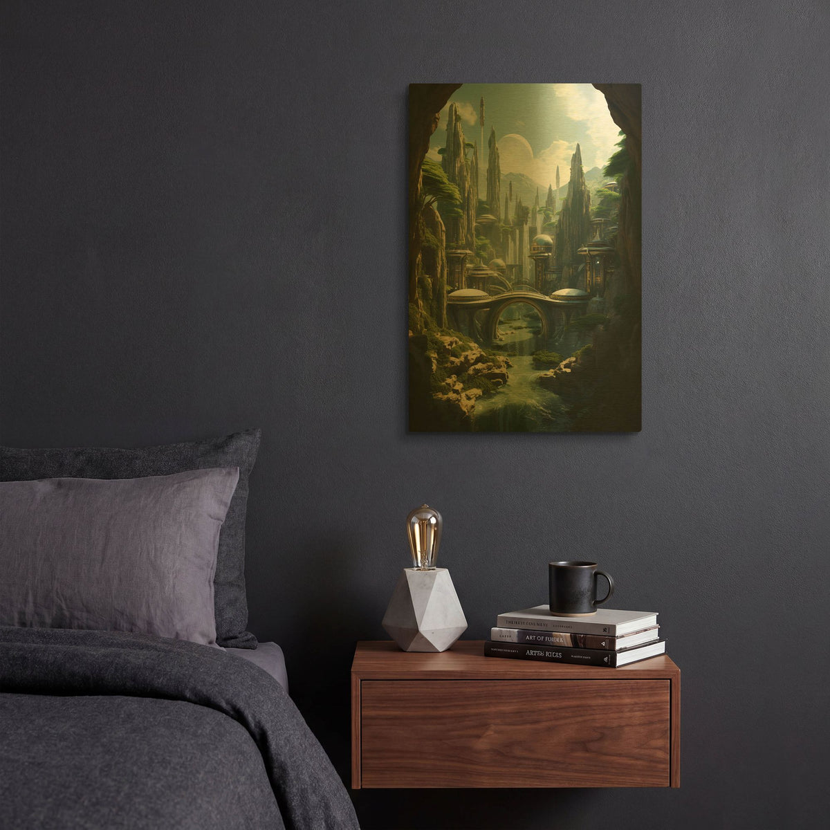 'Epic Journey' By r3darch0n Gold Metal Wall Art