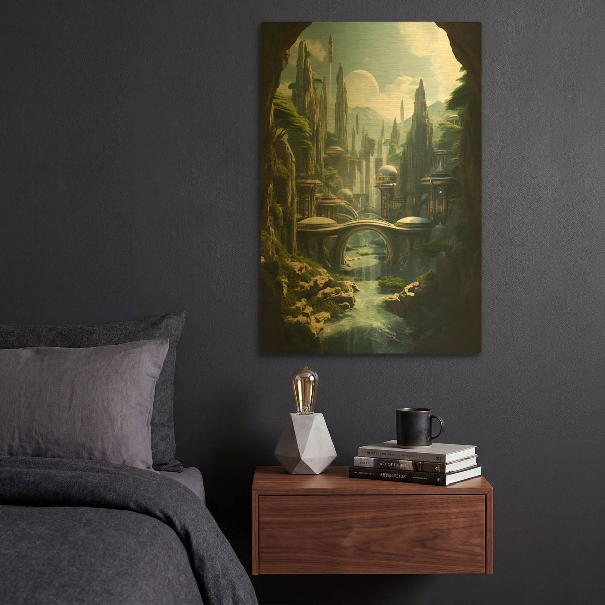 'Epic Journey' By r3darch0n Gold Metal Wall Art