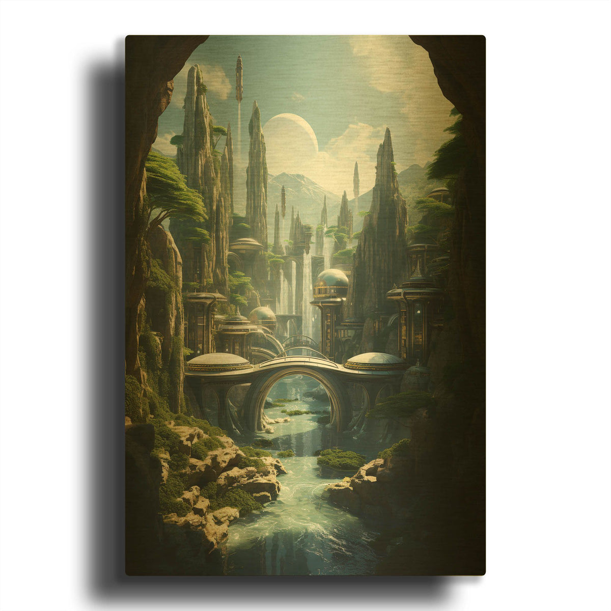 'Epic Journey' By r3darch0n Gold Metal Wall Art