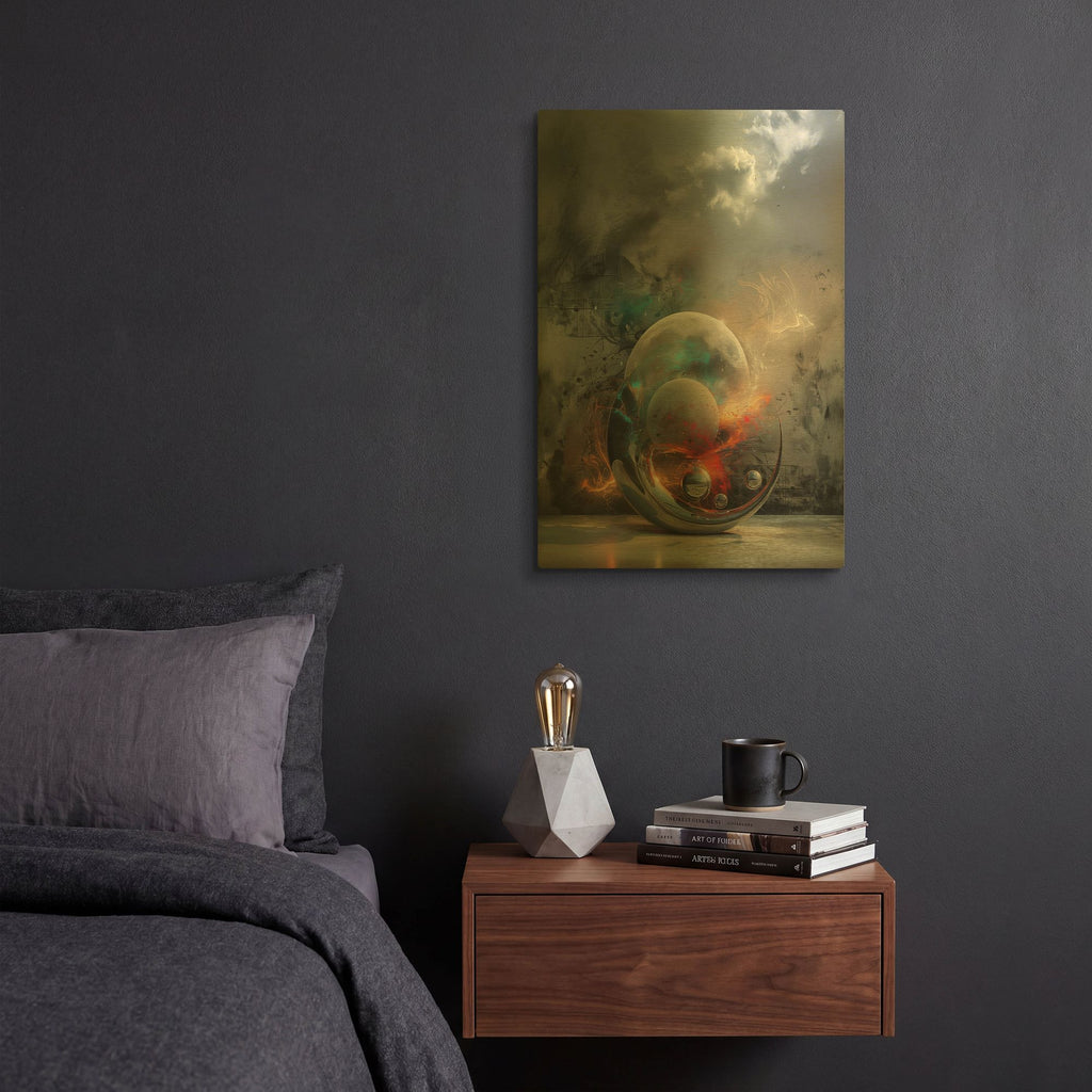 'Faith' By r3darch0n Gold Metal Wall Art