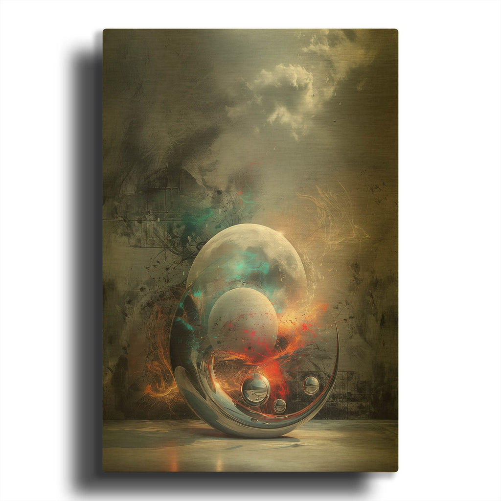 'Faith' By r3darch0n Gold Metal Wall Art