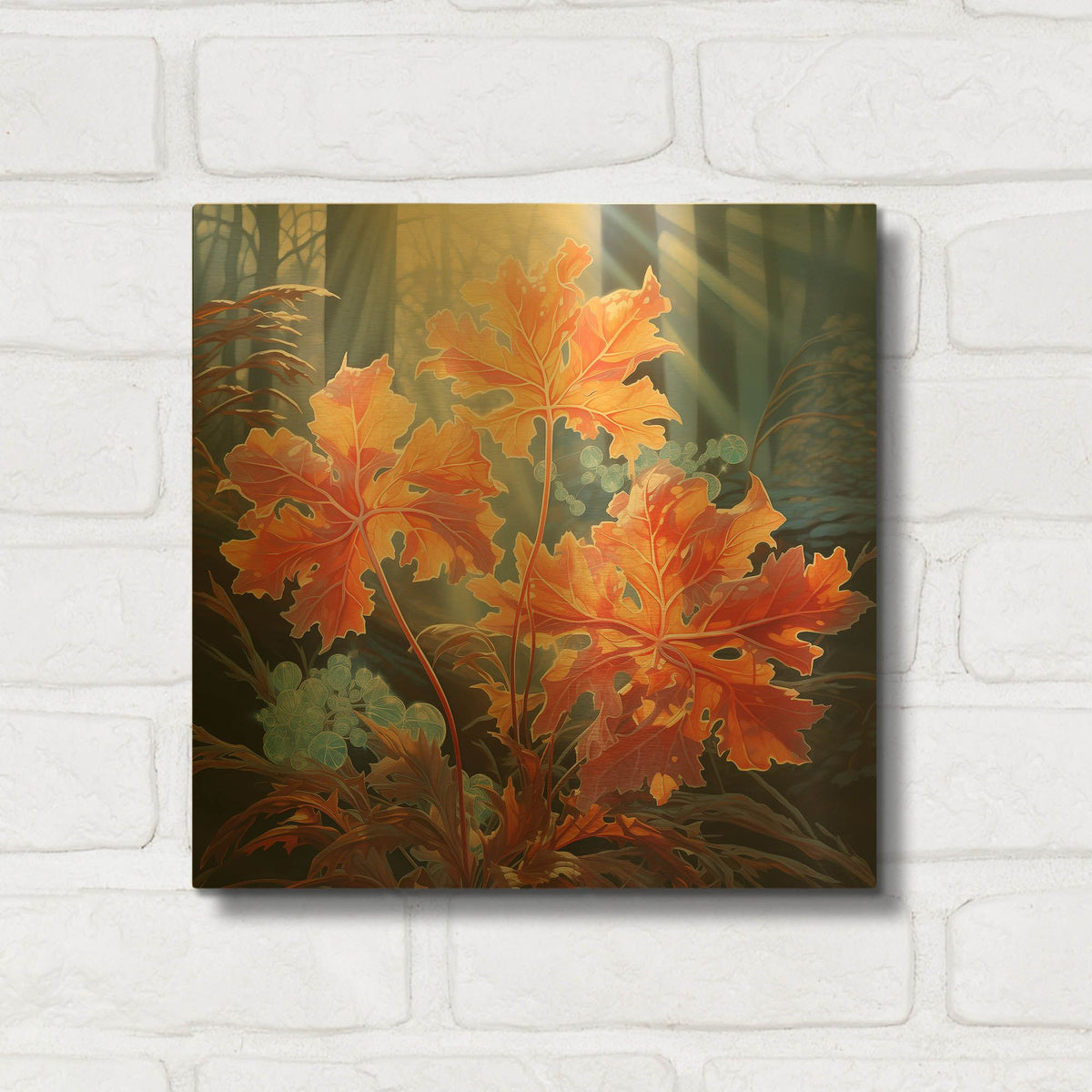 'First Frost' By r3darch0n Gold Metal Wall Art