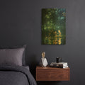 'Fishing With Dad' By r3darch0n Gold Metal Wall Art