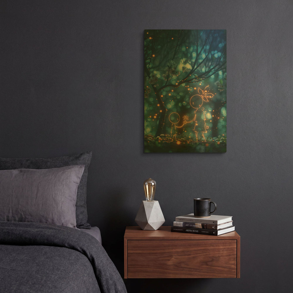 'Flowers for Mom' By r3darch0n Gold Metal Wall Art
