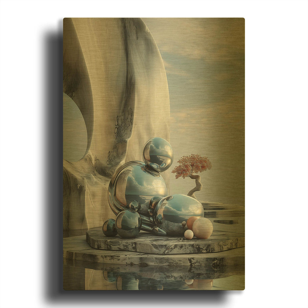 'Focus' By r3darch0n Gold Metal Wall Art