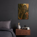 'Follow the Smoke' By r3darch0n Gold Metal Wall Art