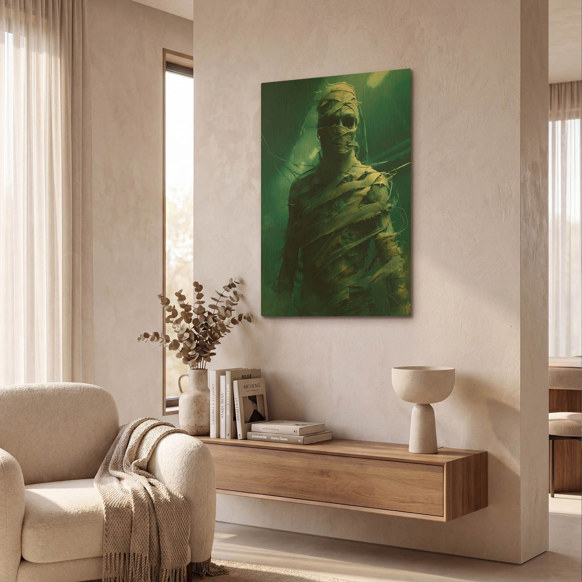 'Forsaken Guardian' By r3darch0n Gold Metal Wall Art