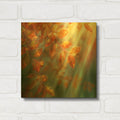 'Glistening Tears on Autumn Leaves' By r3darch0n Gold Metal Wall Art