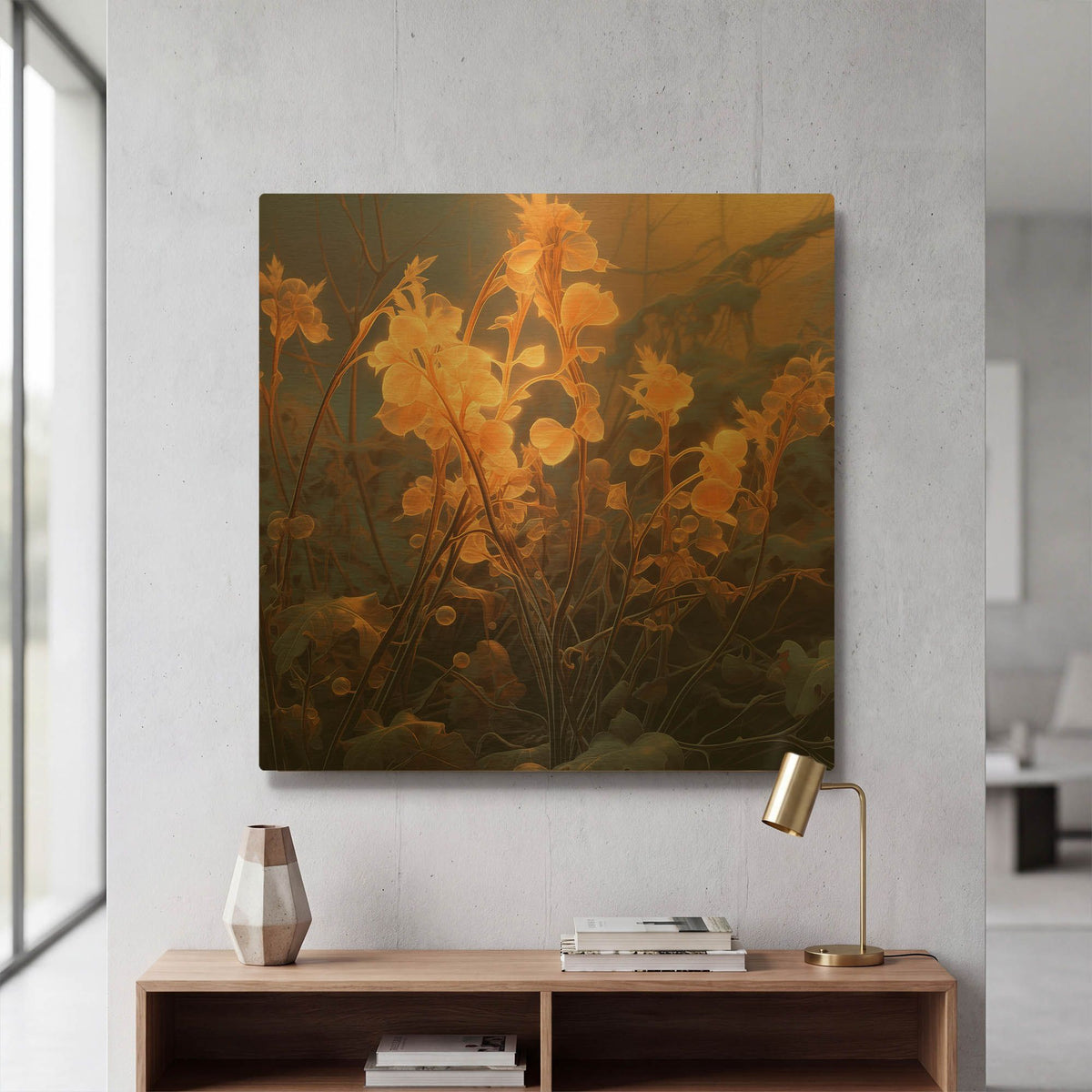 'Golden Dawn' By r3darch0n Gold Metal Wall Art