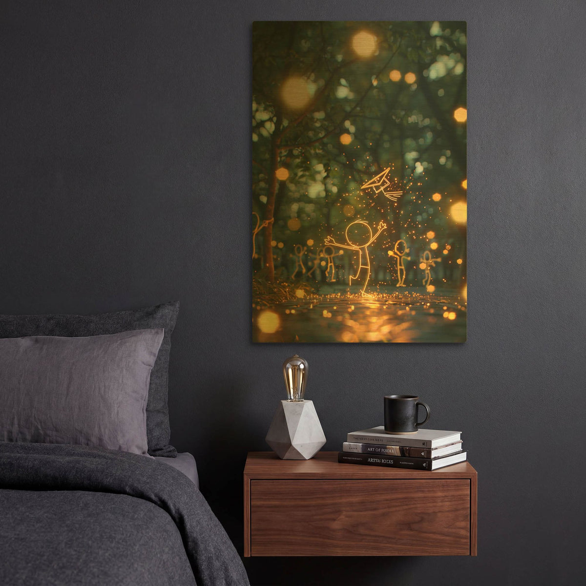 'Graduation' By r3darch0n Gold Metal Wall Art