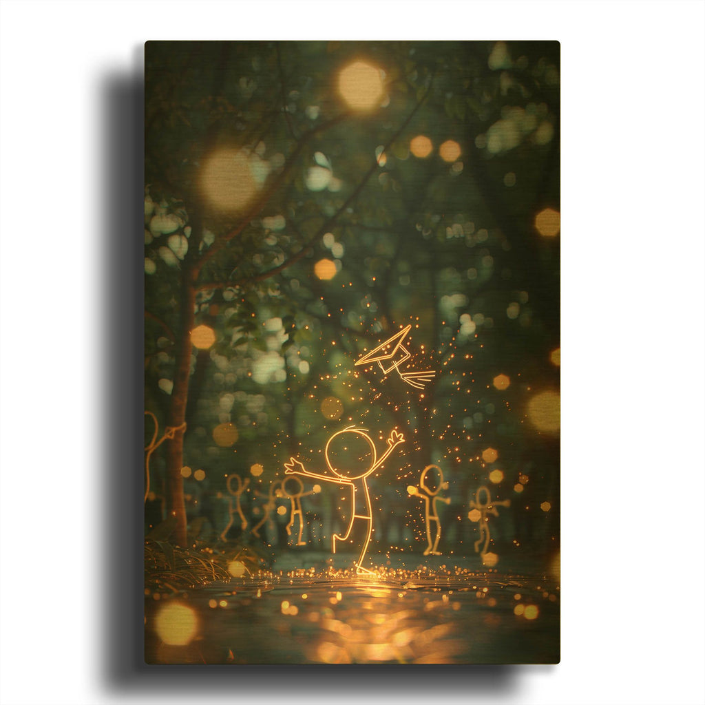 'Graduation' By r3darch0n Gold Metal Wall Art