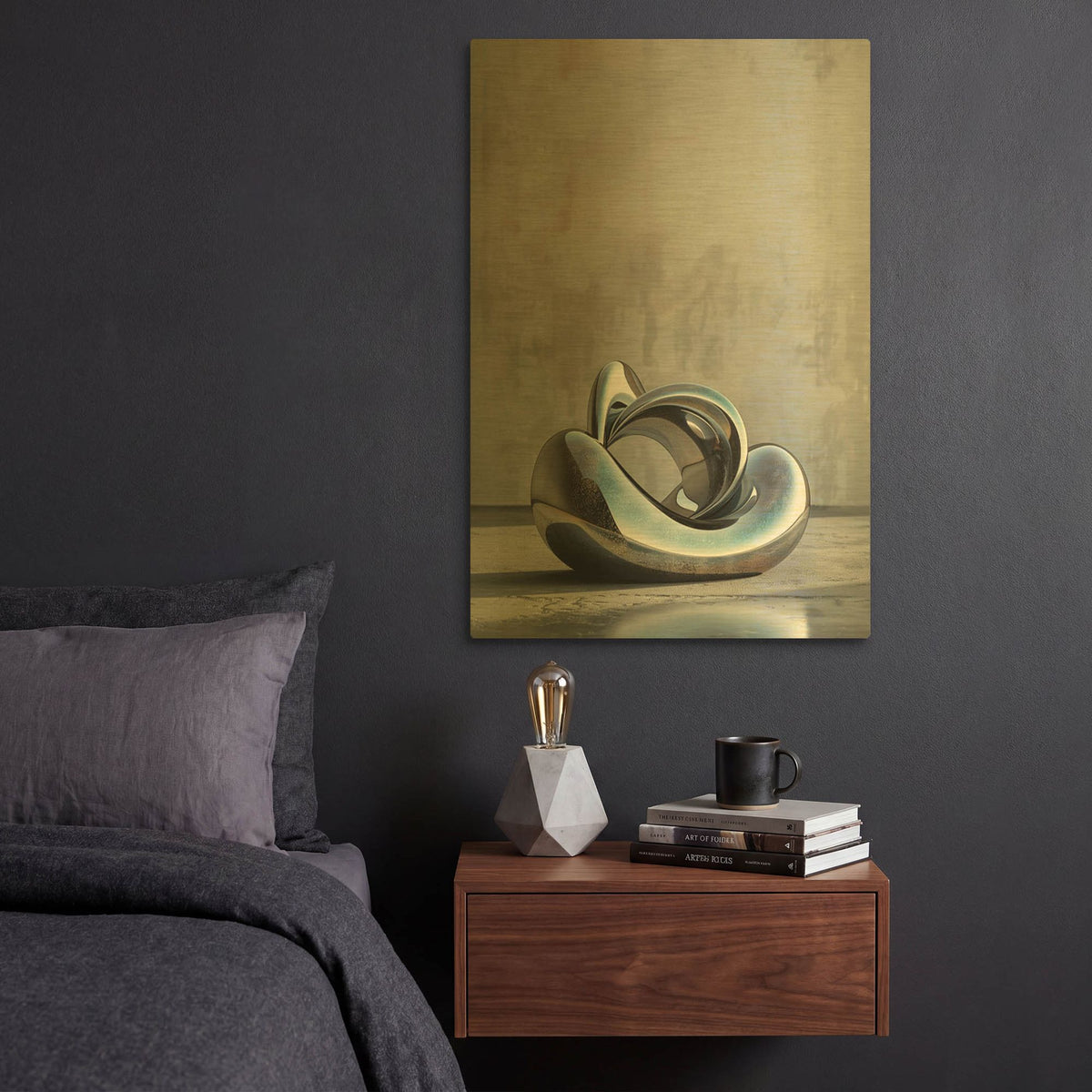 'Growth' By r3darch0n Gold Metal Wall Art