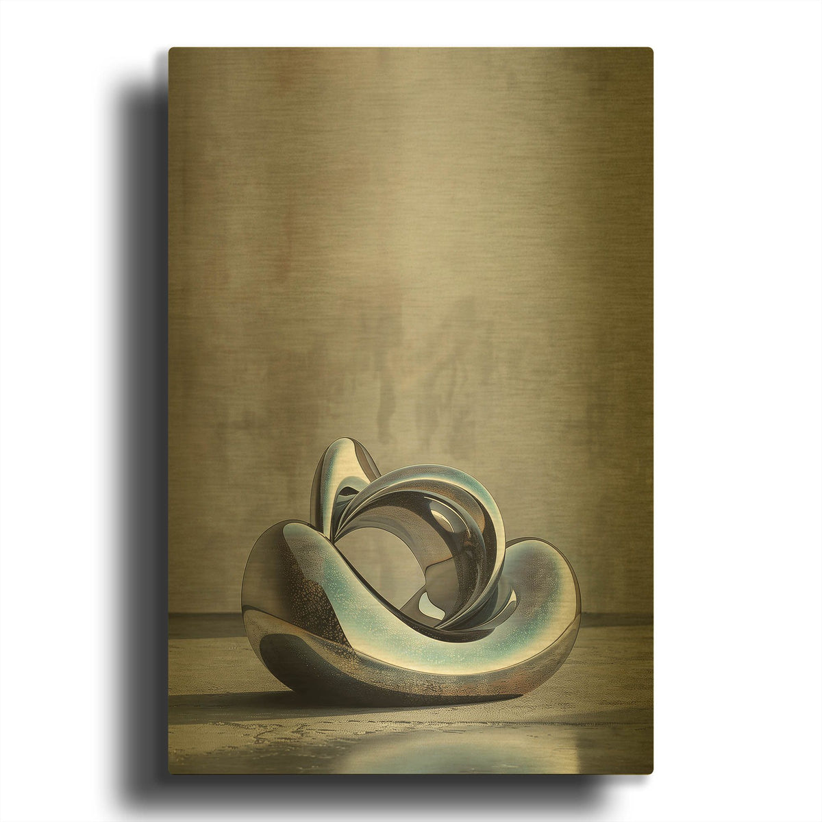 'Growth' By r3darch0n Gold Metal Wall Art