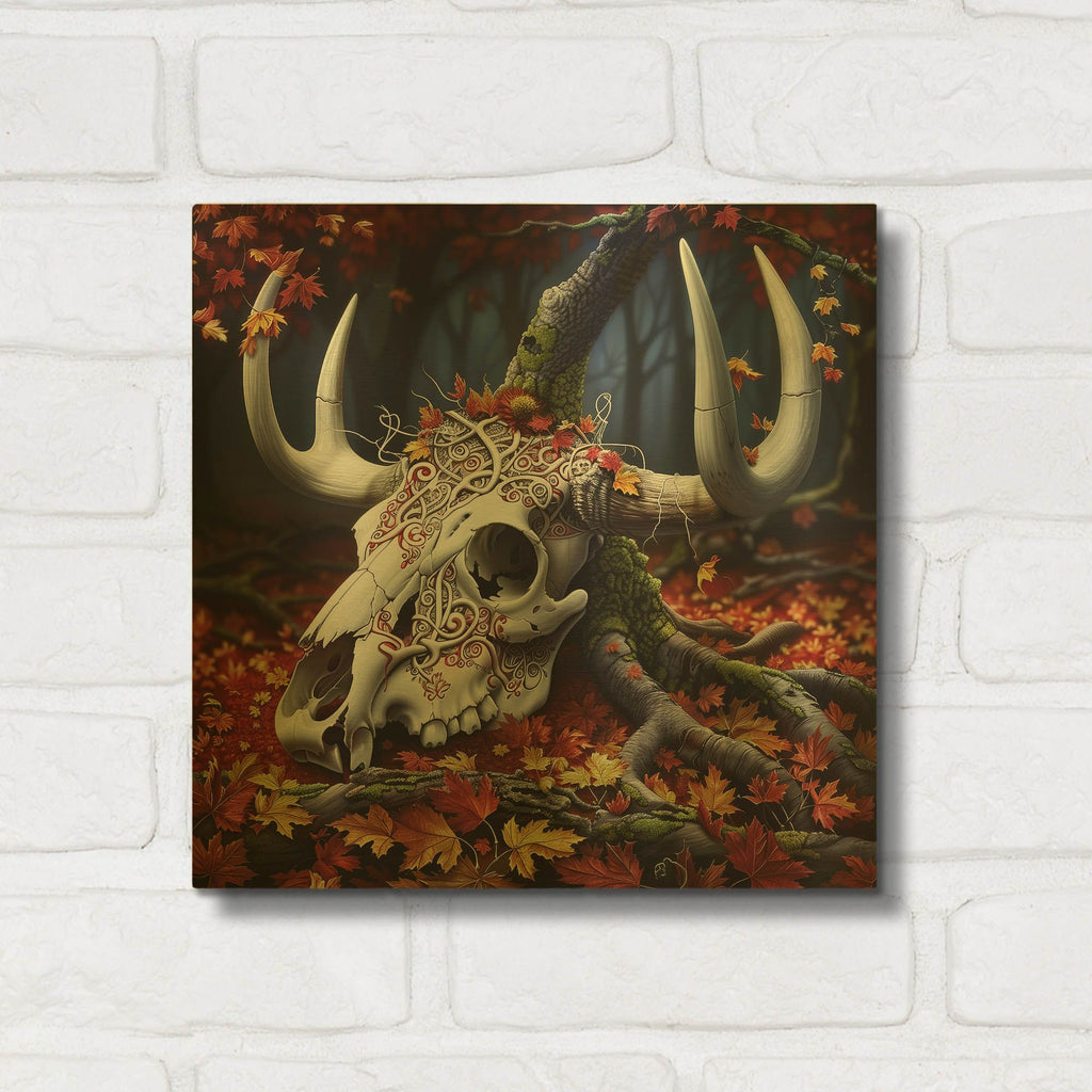 'Harvest of the Hollow' By r3darch0n Gold Metal Wall Art