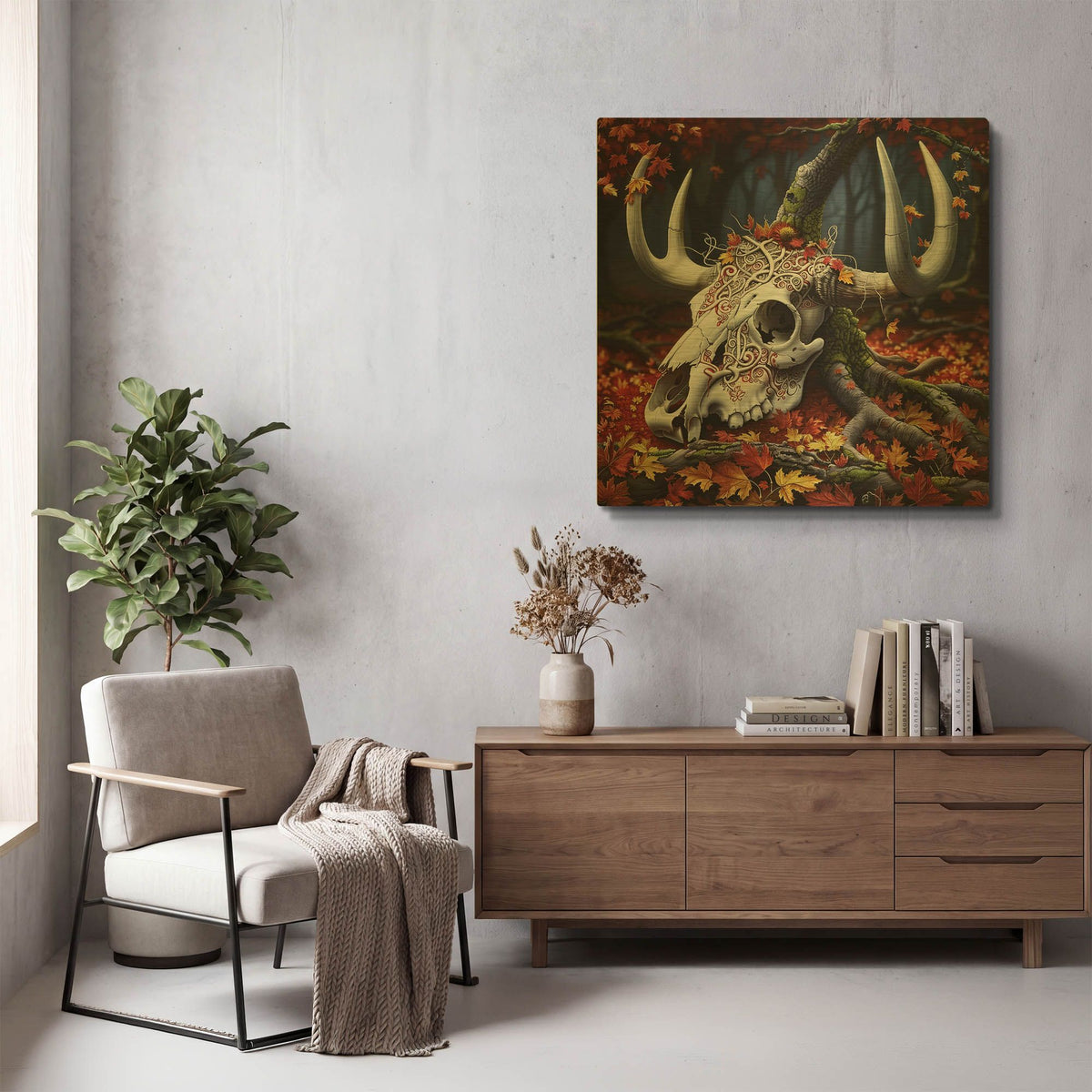 'Harvest of the Hollow' By r3darch0n Gold Metal Wall Art