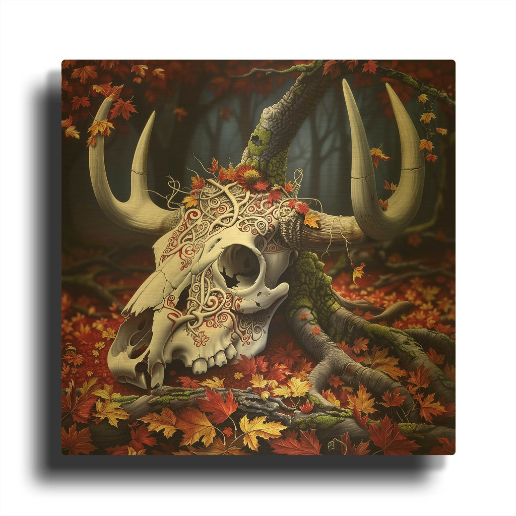 'Harvest of the Hollow' By r3darch0n Gold Metal Wall Art