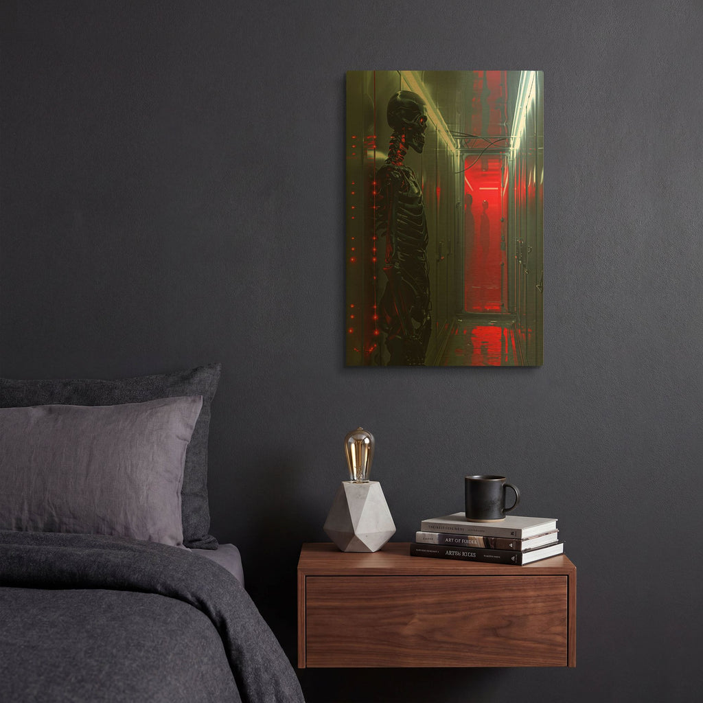 'Haunted Cryosleep' By r3darch0n Gold Metal Wall Art