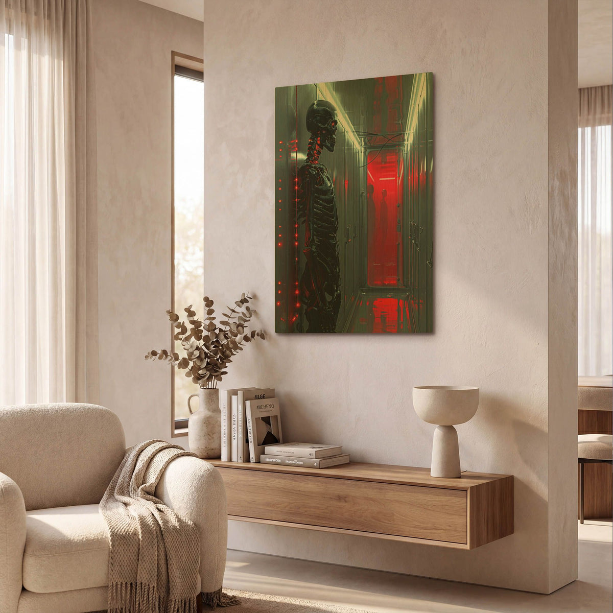 'Haunted Cryosleep' By r3darch0n Gold Metal Wall Art