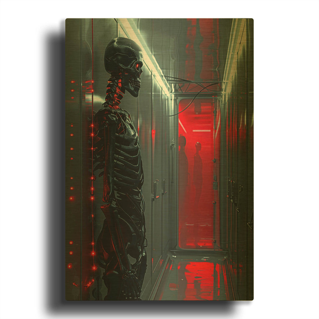 'Haunted Cryosleep' By r3darch0n Gold Metal Wall Art