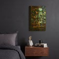 'I Wish You Were Here' By r3darch0n Gold Metal Wall Art