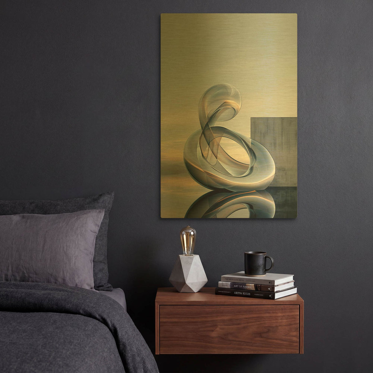 'Innovation' By r3darch0n Gold Metal Wall Art