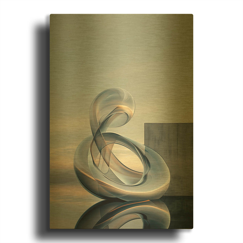 'Innovation' By r3darch0n Gold Metal Wall Art