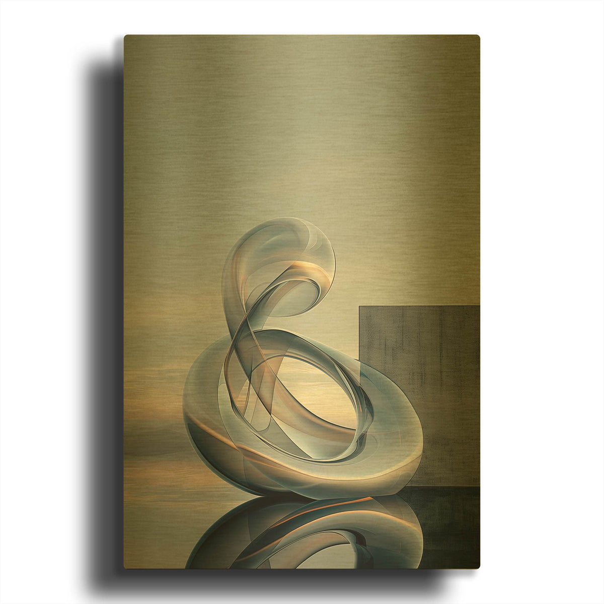 'Innovation' By r3darch0n Gold Metal Wall Art