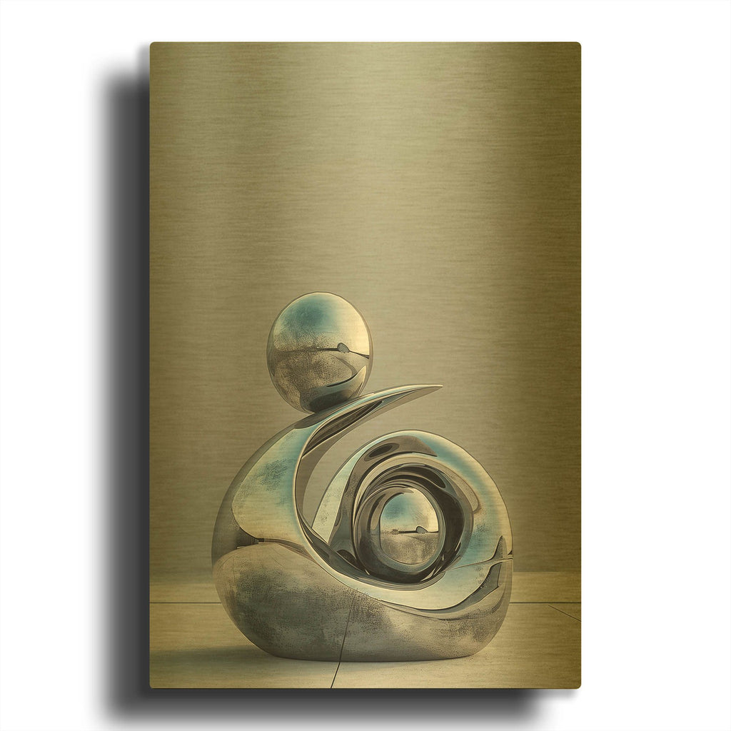 'Inspiration' By r3darch0n Gold Metal Wall Art