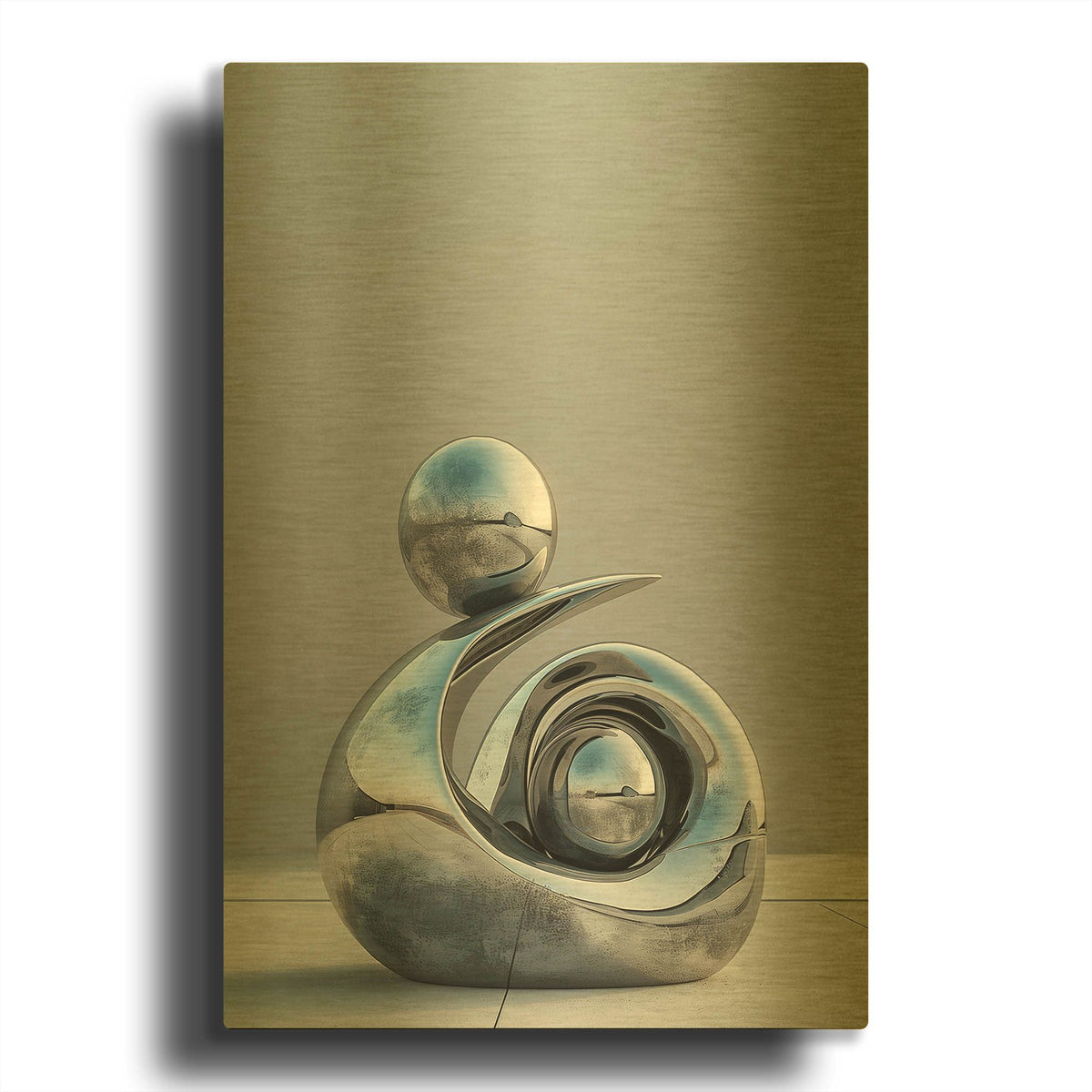 'Inspiration' By r3darch0n Gold Metal Wall Art
