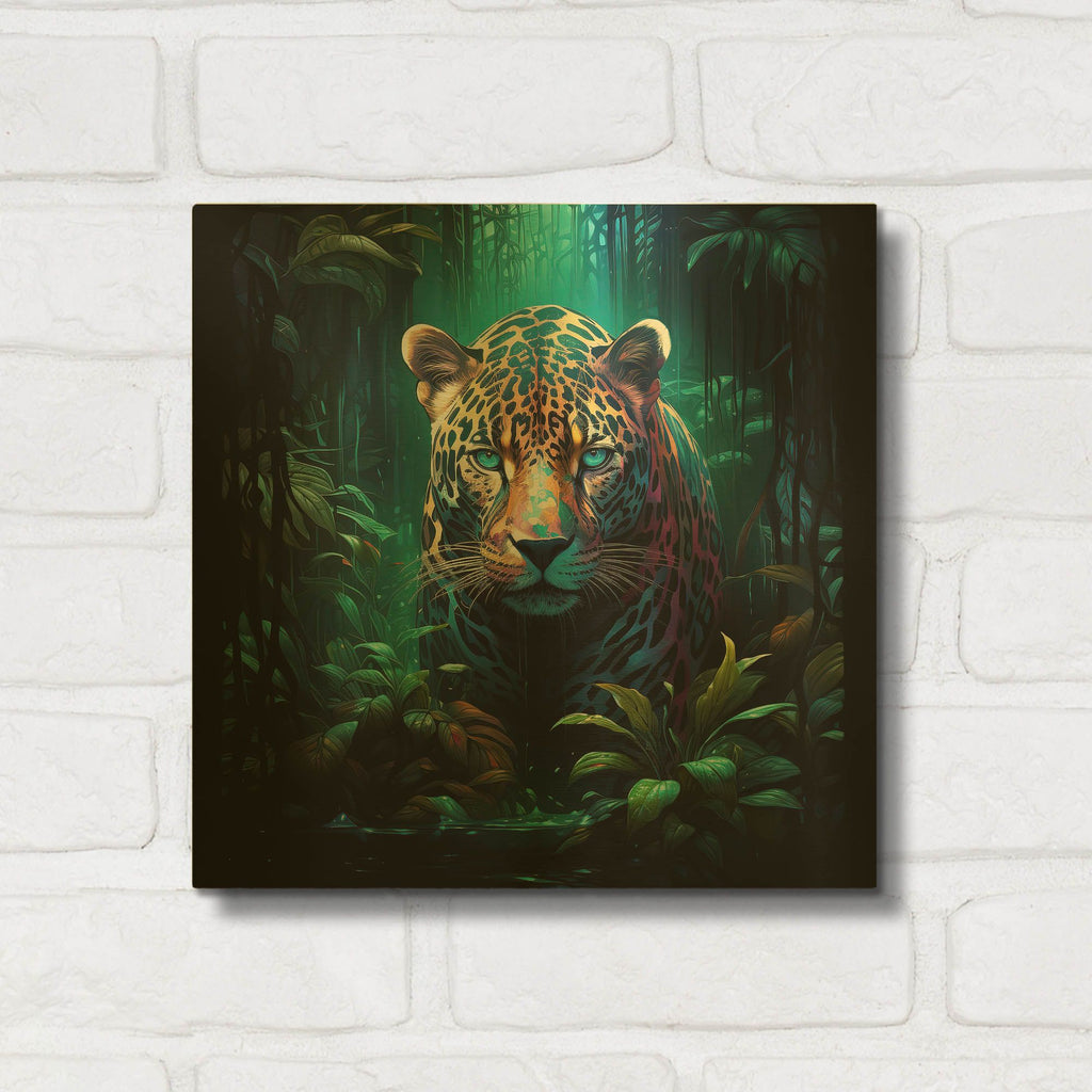 'Jaguar' By r3darch0n Gold Metal Wall Art