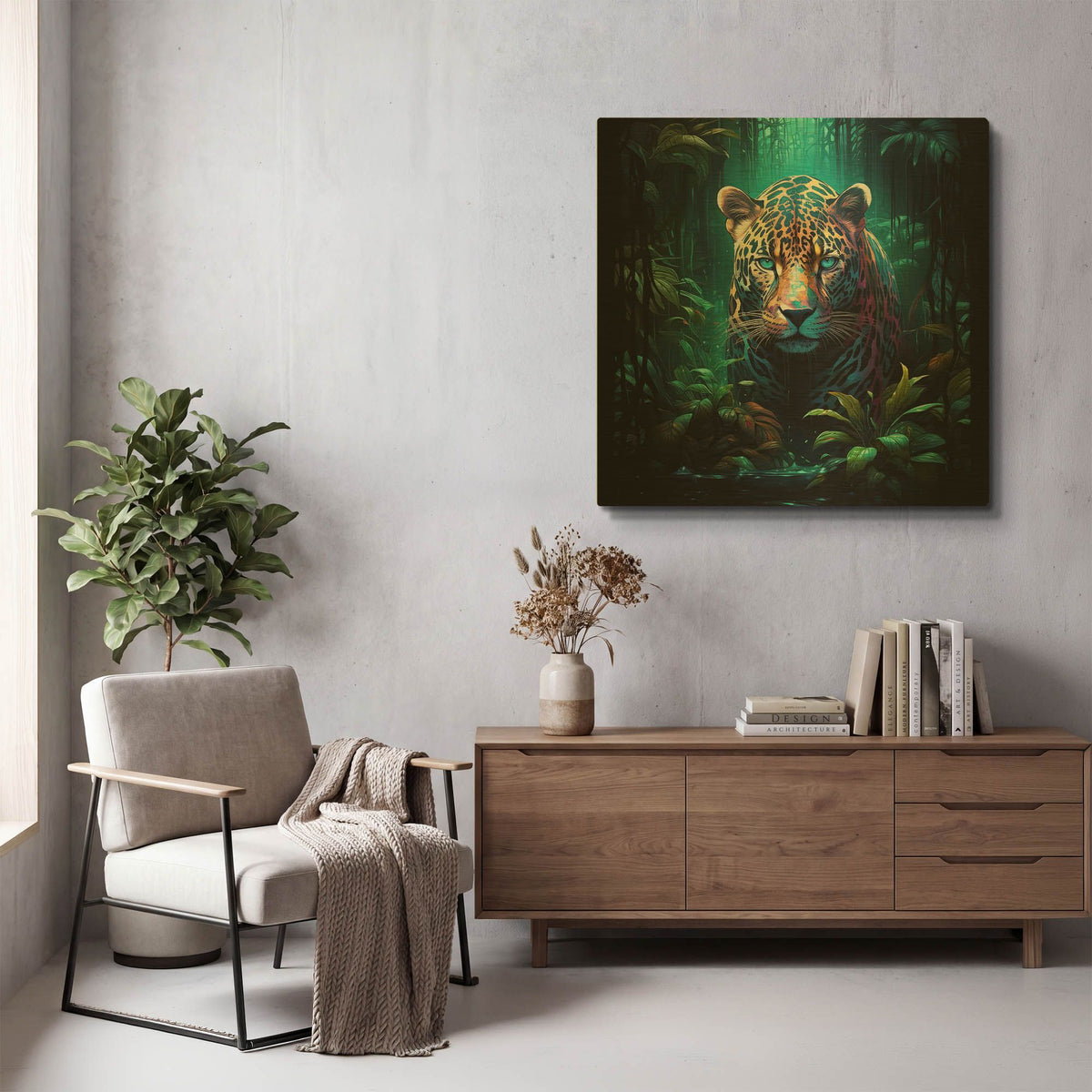 'Jaguar' By r3darch0n Gold Metal Wall Art