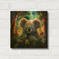 'Koala' By r3darch0n Gold Metal Wall Art