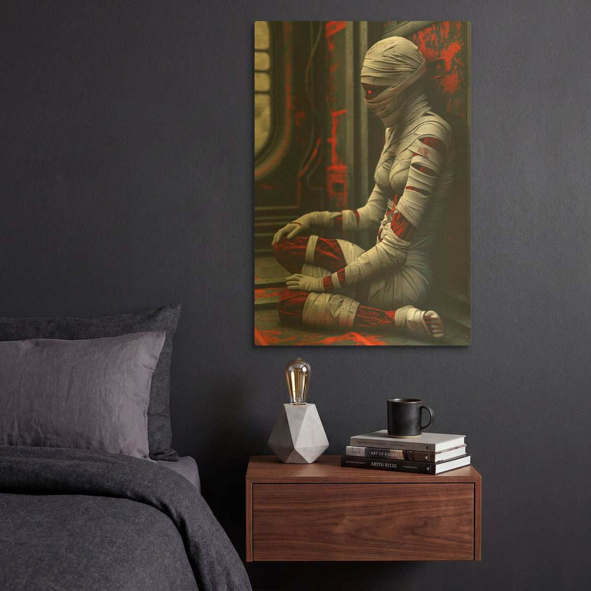 'Lost in Time' By r3darch0n Gold Metal Wall Art