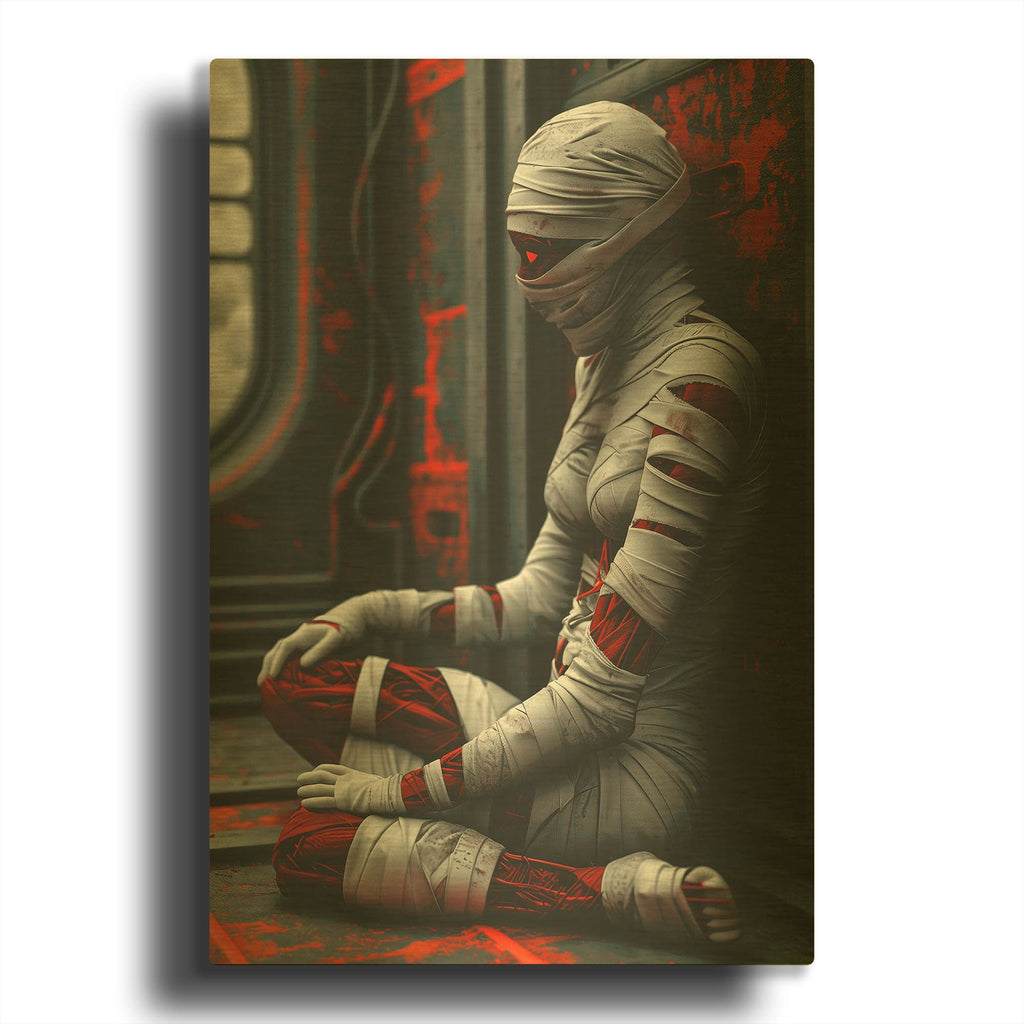 'Lost in Time' By r3darch0n Gold Metal Wall Art