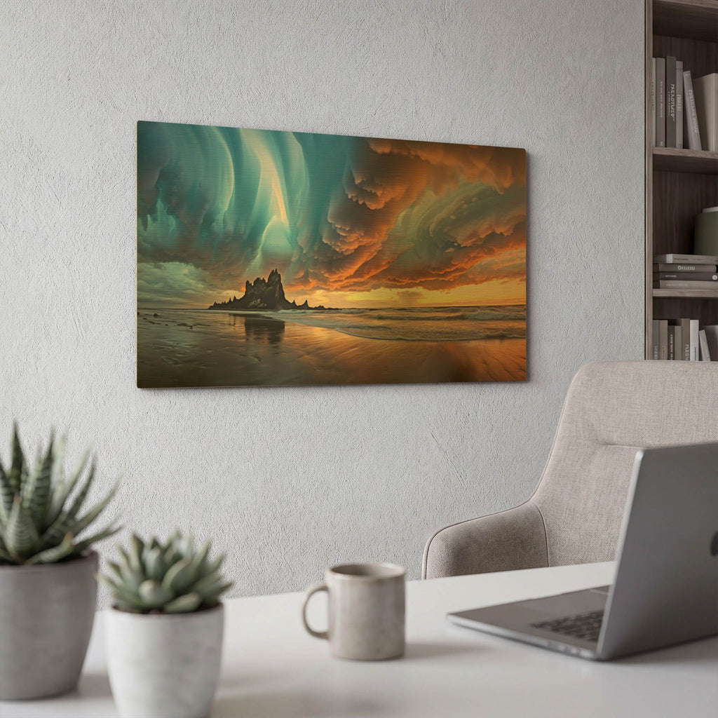 'Mammatus Clouds' By r3darch0n Gold Metal Wall Art