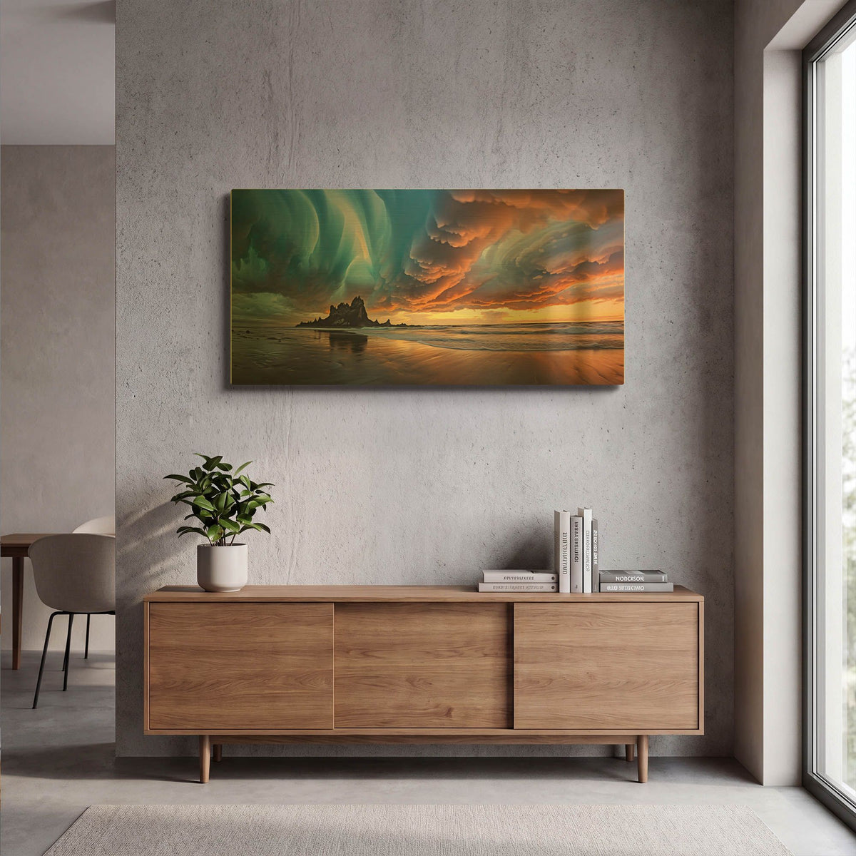 'Mammatus Clouds' By r3darch0n Gold Metal Wall Art