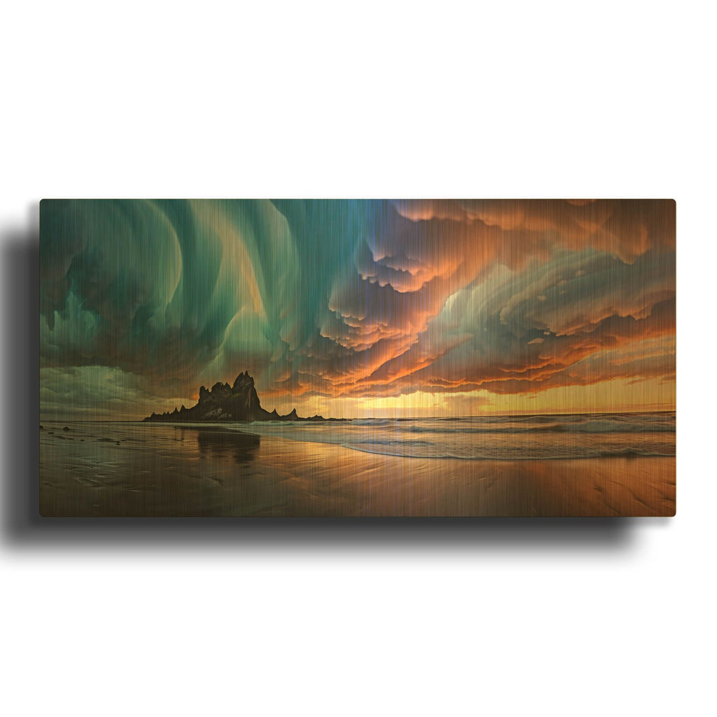 'Mammatus Clouds' By r3darch0n Gold Metal Wall Art