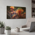 'Marine Fireworks' By r3darch0n Gold Metal Wall Art