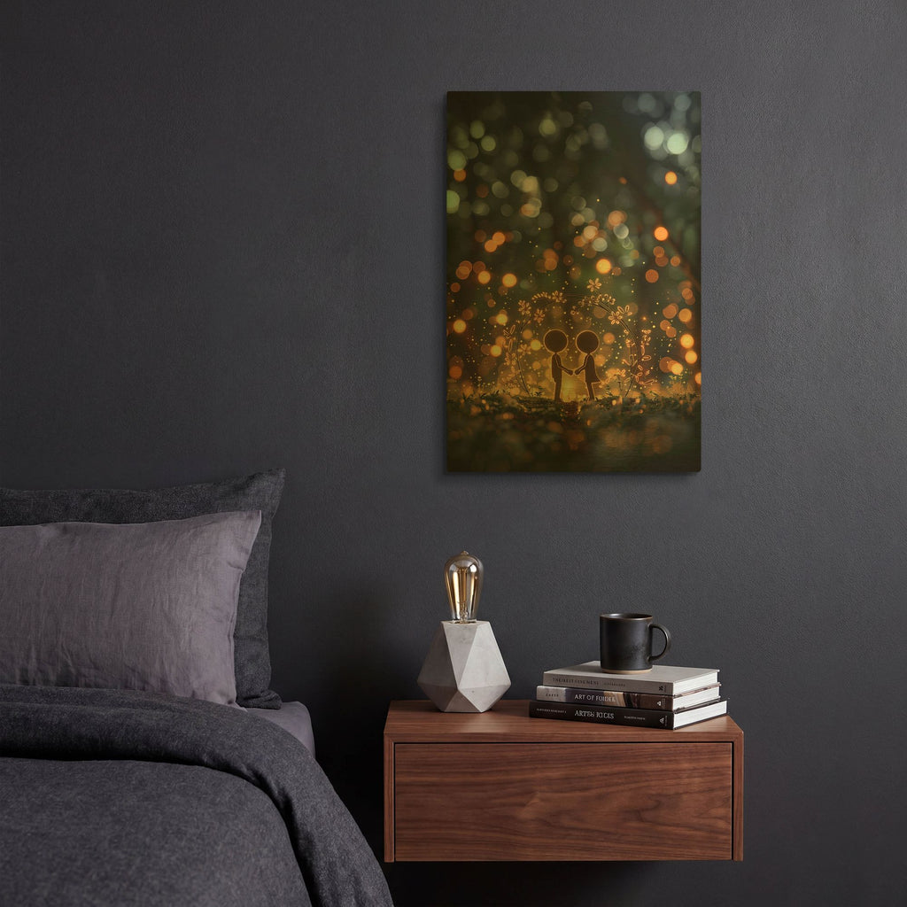 'Me and You Forever' By r3darch0n Gold Metal Wall Art