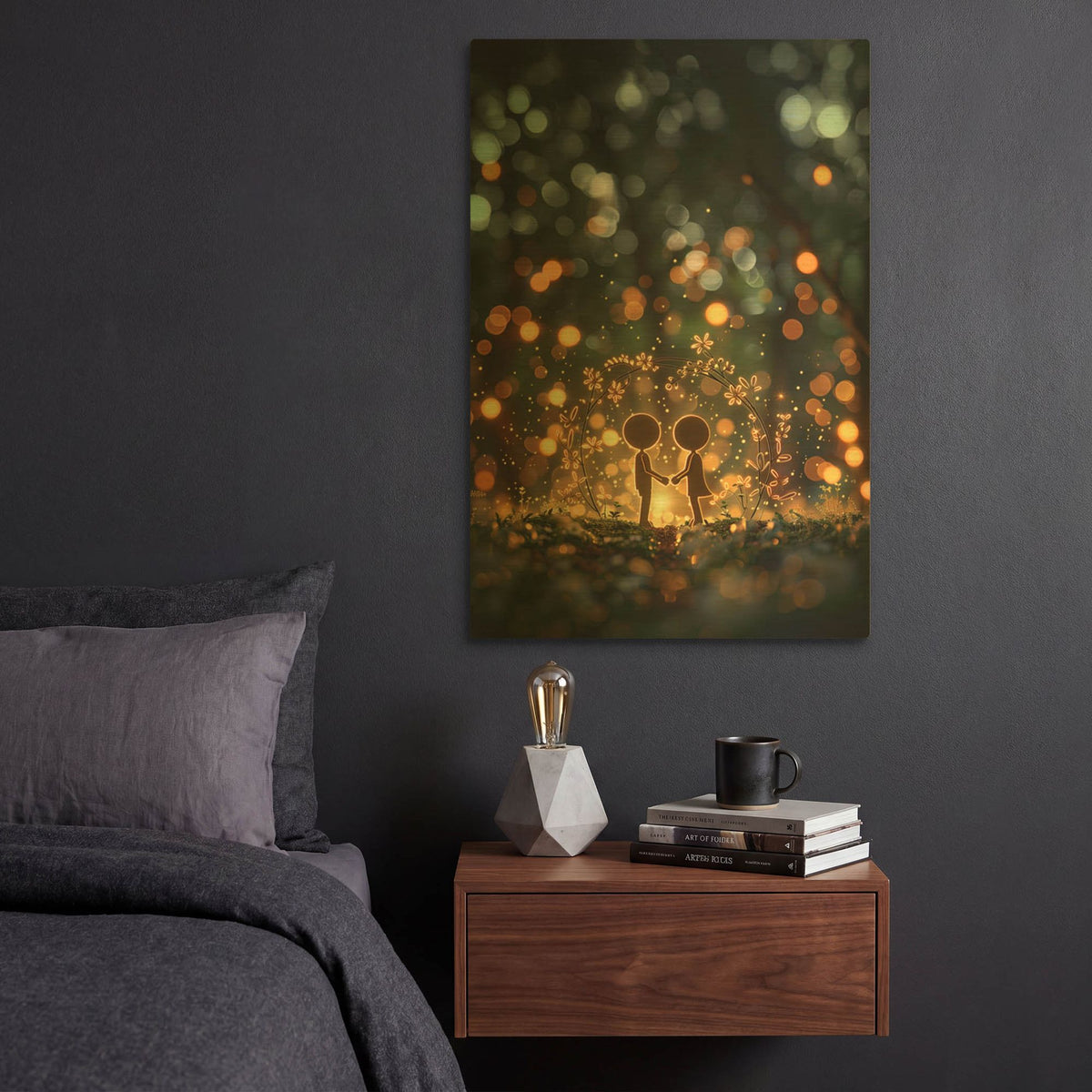 'Me and You Forever' By r3darch0n Gold Metal Wall Art