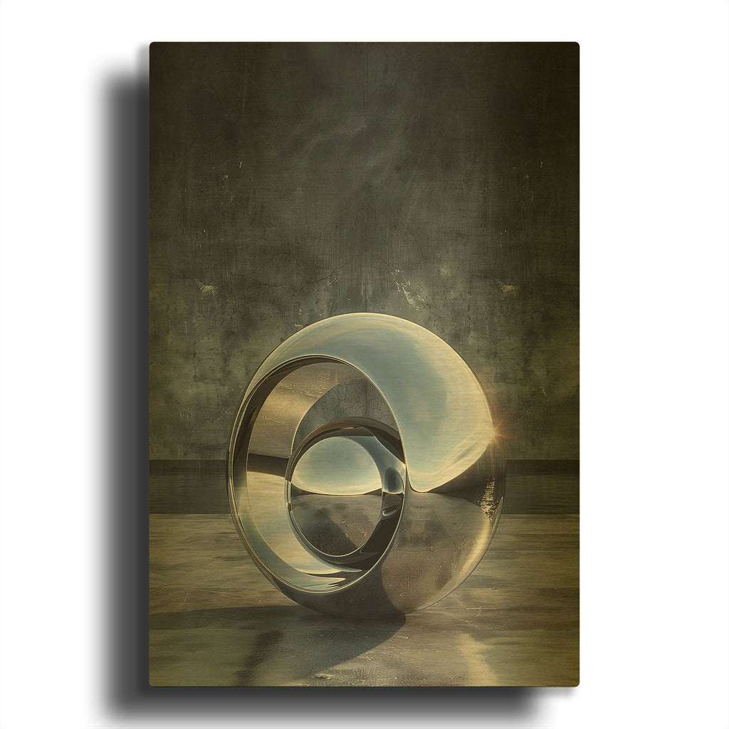 'Mentorship' By r3darch0n Gold Metal Wall Art