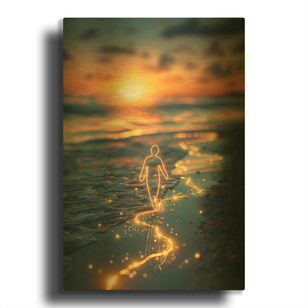 'Missing You' By r3darch0n Gold Metal Wall Art
