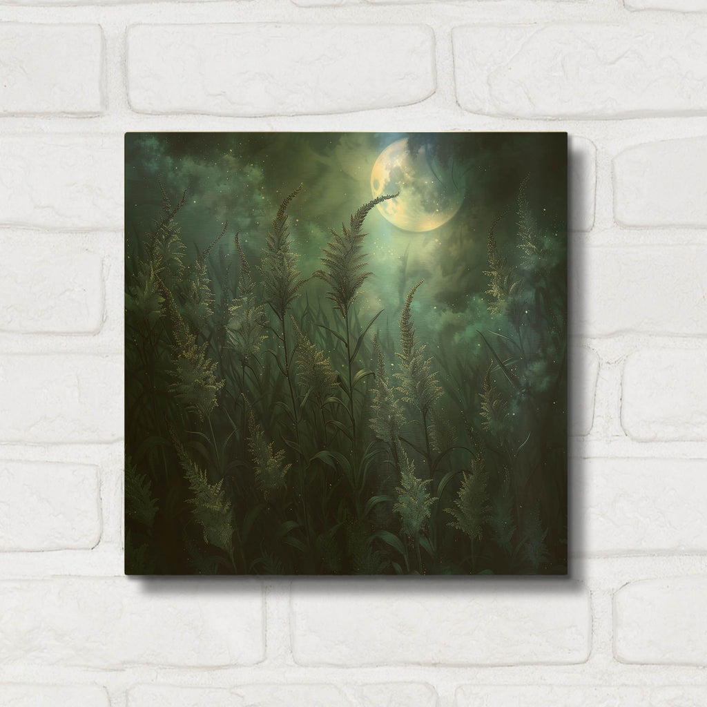 'Moon Dance' By r3darch0n Gold Metal Wall Art