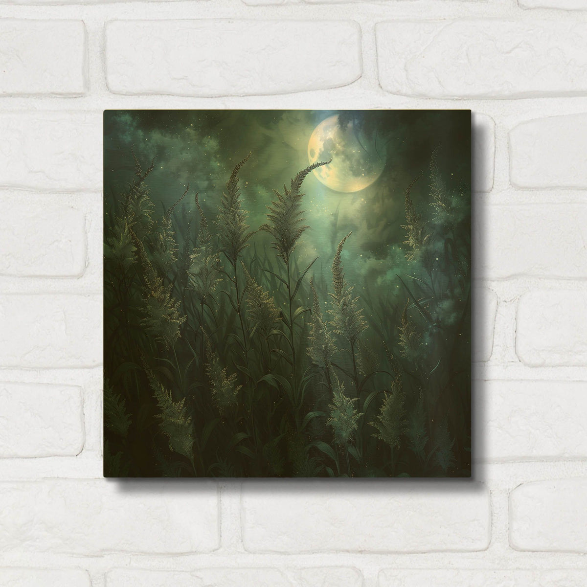 'Moon Dance' By r3darch0n Gold Metal Wall Art