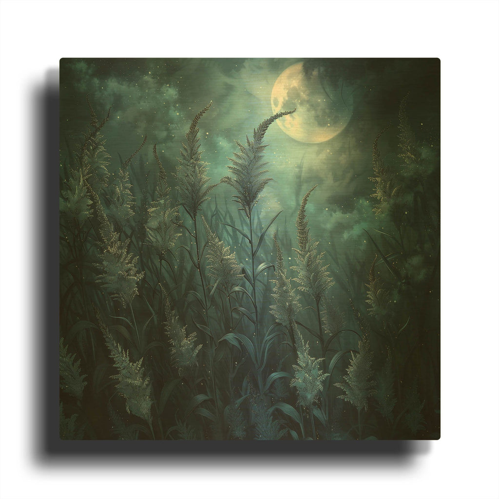 'Moon Dance' By r3darch0n Gold Metal Wall Art