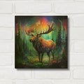 'Moose' By r3darch0n Gold Metal Wall Art