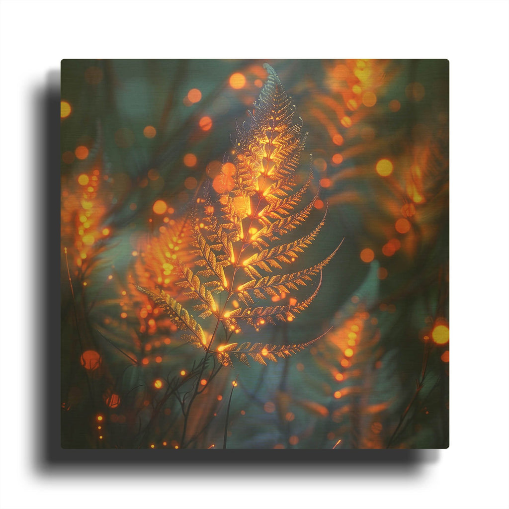 'Morning Glow' By r3darch0n Gold Metal Wall Art