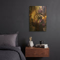 'Mystic Paw in the City' By r3darch0n Gold Metal Wall Art