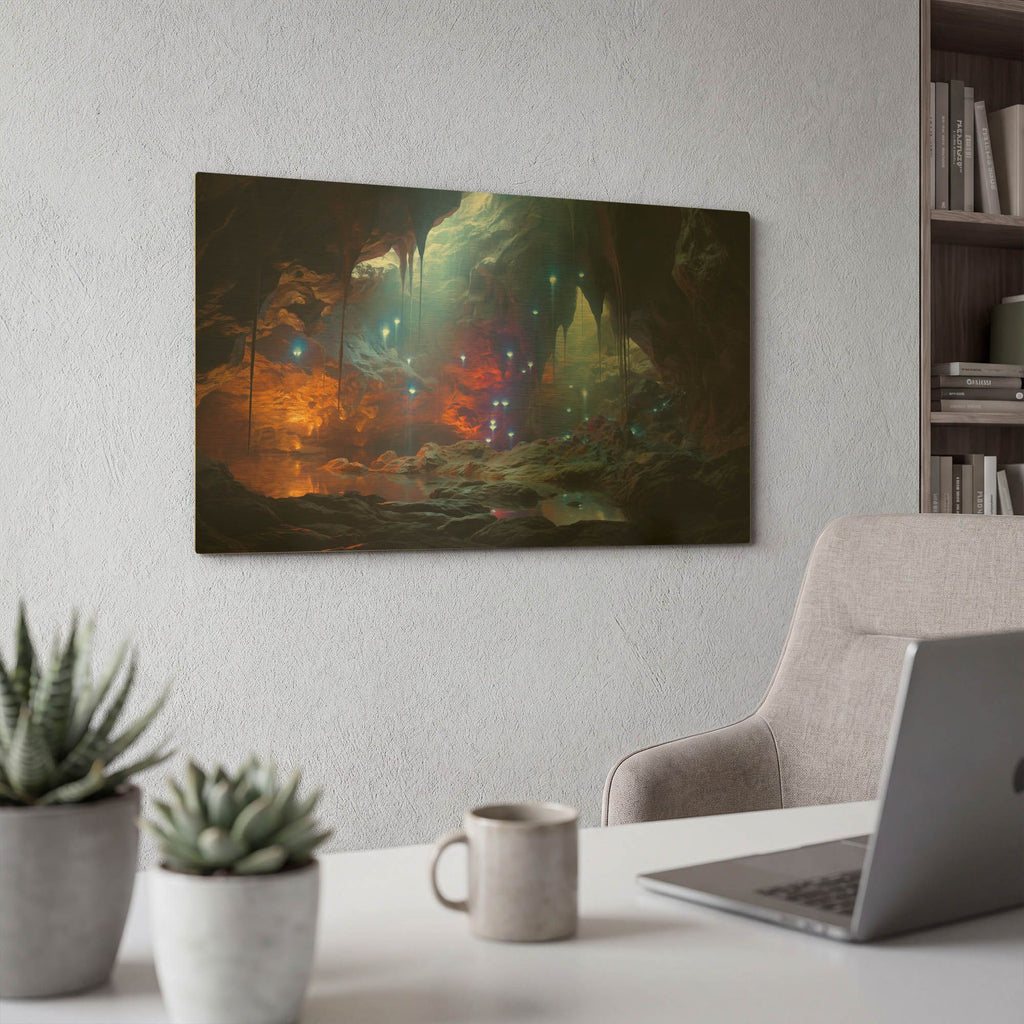 'Natural Installation Art' By r3darch0n Gold Metal Wall Art