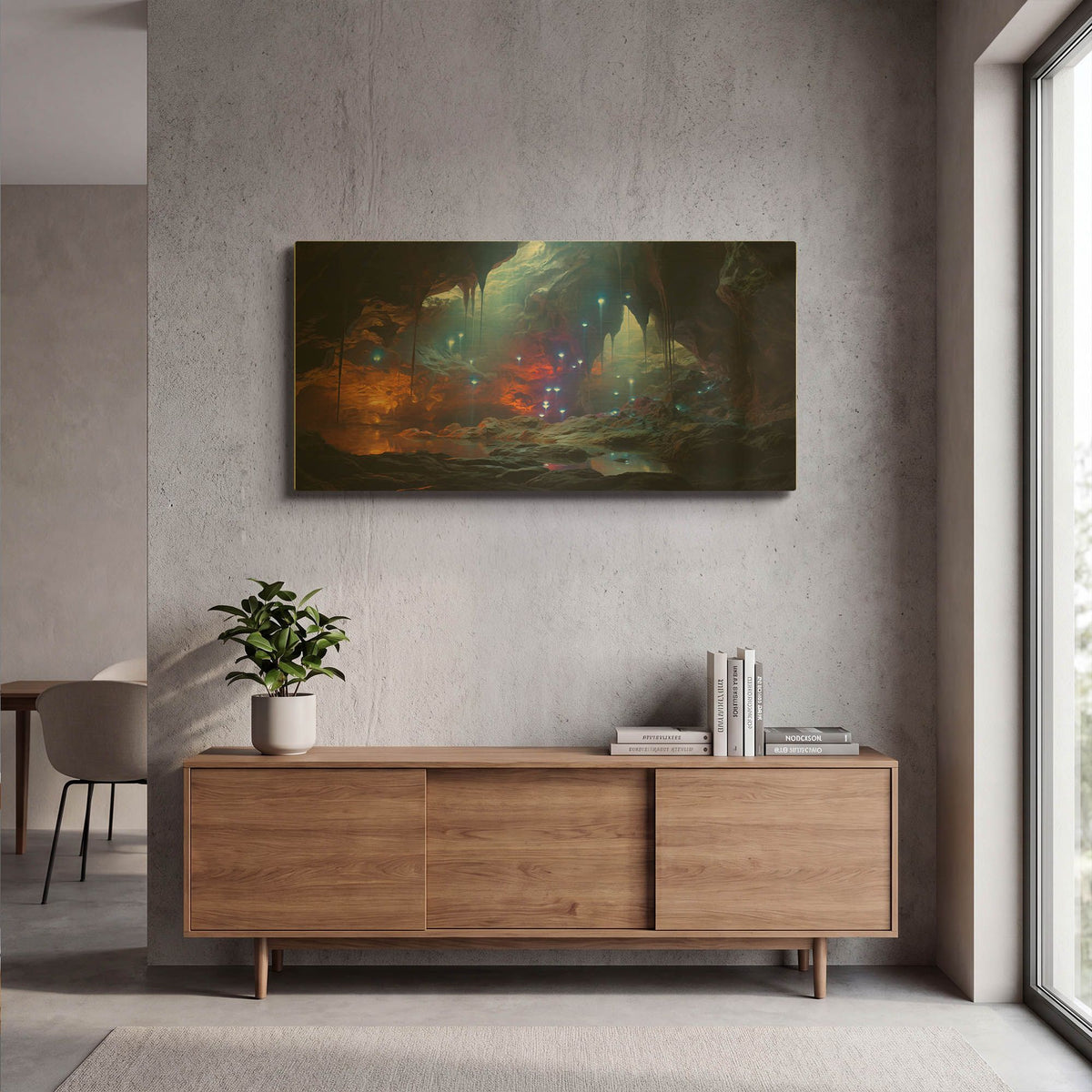 'Natural Installation Art' By r3darch0n Gold Metal Wall Art